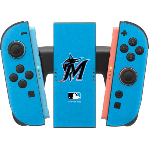 MLB Miami Marlins Solid Distressed Nintendo Switch 2 (2025) Joy-Con Controller Skin