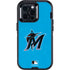MLB Miami Marlins Solid Distressed Otterbox Defender iPhone Skin