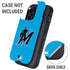 MLB Miami Marlins Solid Distressed Otterbox Defender iPhone Skin