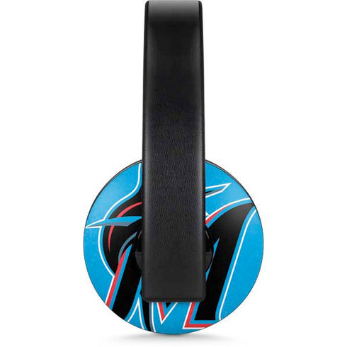 MLB Miami Marlins Solid Distressed PlayStation 4 Gold Wireless Headset Skin