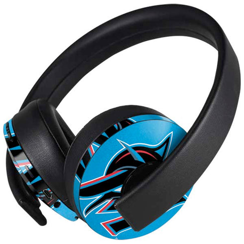 MLB Miami Marlins Solid Distressed PlayStation 4 Gold Wireless Headset Skin