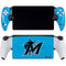 MLB Miami Marlins Solid Distressed PlayStation Portal Remote Player Skin