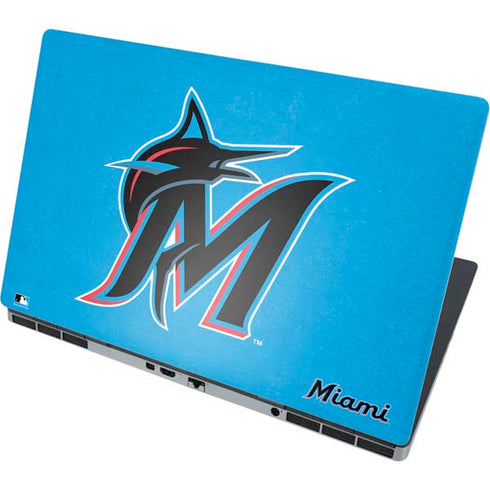 MLB Miami Marlins Solid Distressed Dell Precision Skin