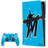 MLB Miami Marlins Solid Distressed PlayStation PS5 Skins