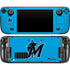 MLB Miami Marlins Solid Distressed Steam Deck Handheld Gaming Computer Skin