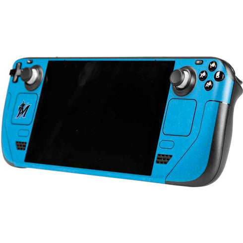 MLB Miami Marlins Solid Distressed Steam Deck Handheld Gaming Computer Skin