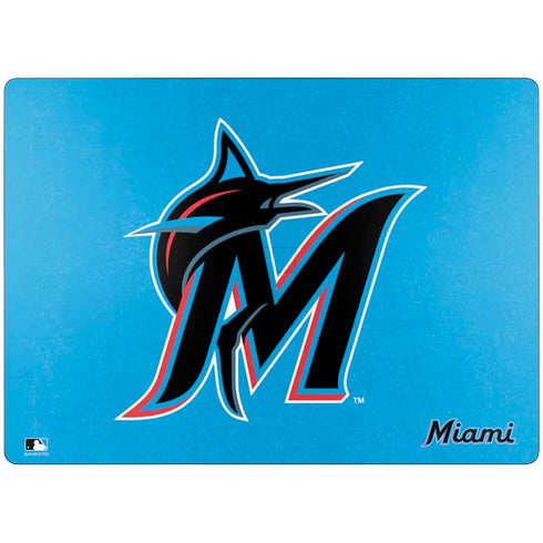 MLB Miami Marlins Solid Distressed Surface Laptop 7 15in Skin