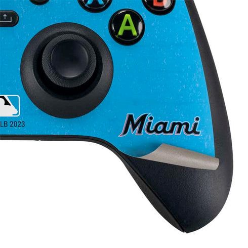 MLB Miami Marlins Solid Distressed XBox Series X Digital Edition Bundle Skin