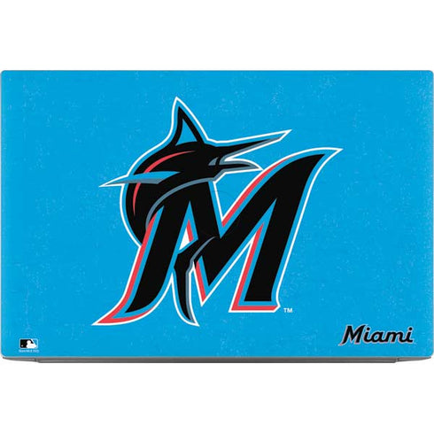 MLB Miami Marlins Solid Distressed Dell XPS Skin