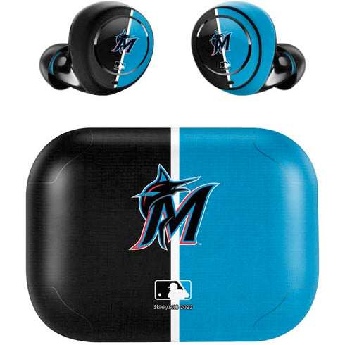 MLB Miami Marlins Split Amazon Echo Buds Skin
