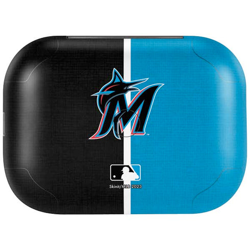 MLB Miami Marlins Split Amazon Echo Buds Skin