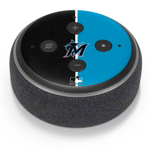 MLB Miami Marlins Split Amazon Echo Dot Skin