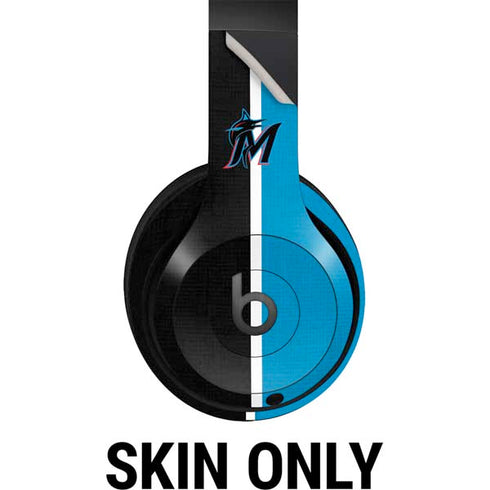 MLB Miami Marlins Split Beats Studio Pro Wireless Headphones Skin