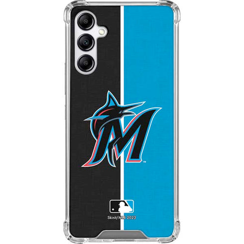 MLB Miami Marlins Split Gabb Phone 4 Clear Case