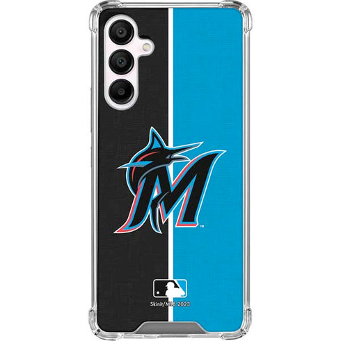 MLB Miami Marlins Split Galaxy A16 5G Clear Case