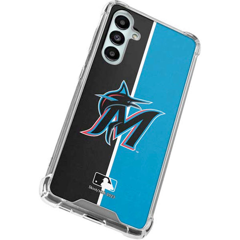 MLB Miami Marlins Split Galaxy A16 5G Clear Case