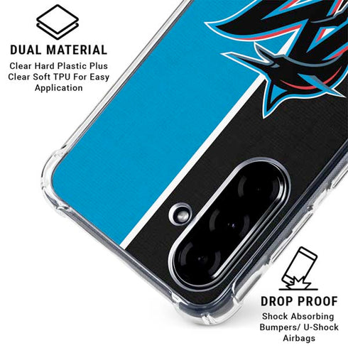 MLB Miami Marlins Split Galaxy A36 5G Clear Case