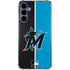 MLB Miami Marlins Split Galaxy A55 5G Clear Case