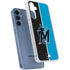 MLB Miami Marlins Split Galaxy A55 5G Clear Case