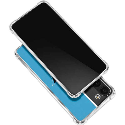 MLB Miami Marlins Split Galaxy S24 FE Clear Case