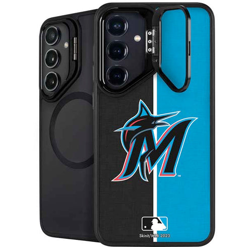 MLB Miami Marlins Split Galaxy S24 Kickstand Case