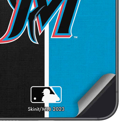 MLB Miami Marlins Split Galaxy S25 Plus Skin
