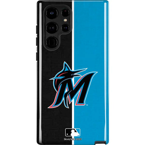 MLB Miami Marlins Split Galaxy S25 Ultra Impact Case