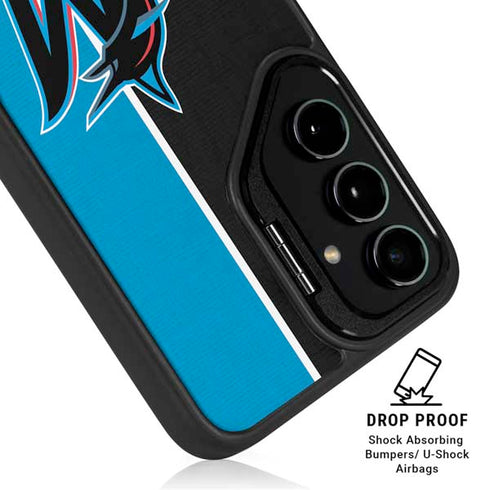 MLB Miami Marlins Split Galaxy S25 Ultra Kickstand Case