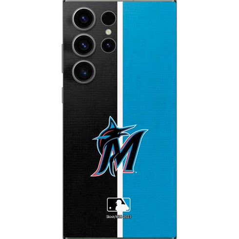 MLB Miami Marlins Split Galaxy S25 Ultra Skin