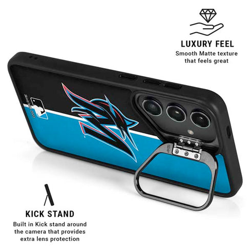 MLB Miami Marlins Split Galaxy S26 Ultra Kickstand Case
