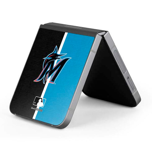 MLB Miami Marlins Split Galaxy Z Flip6 Skin