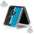 MLB Miami Marlins Split Galaxy Z Flip6 Clear Case