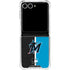 MLB Miami Marlins Split Galaxy Z Flip7 Clear Case