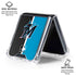 MLB Miami Marlins Split Galaxy Z Flip7 Clear Case