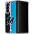 MLB Miami Marlins Split Galaxy Z Fold5 5G Clear Case