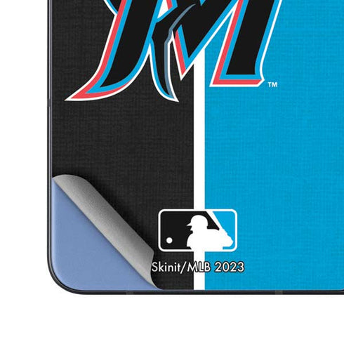 MLB Miami Marlins Split Galaxy Z Fold5 5G Skin