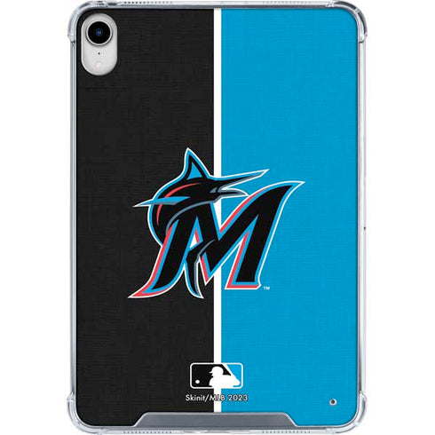 MLB Miami Marlins Split iPad 11th Gen (2025) Clear Case