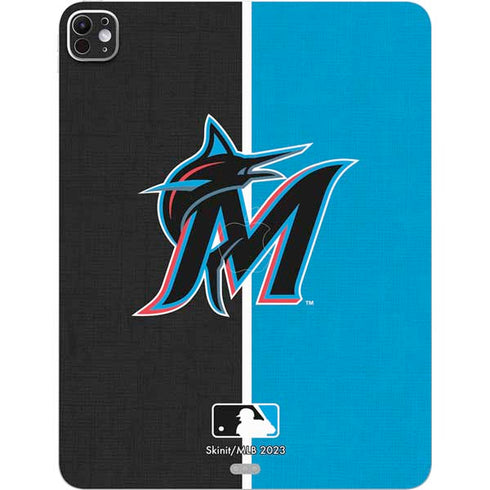 MLB Miami Marlins Split iPad Pro 13in M4 (2024) Skin