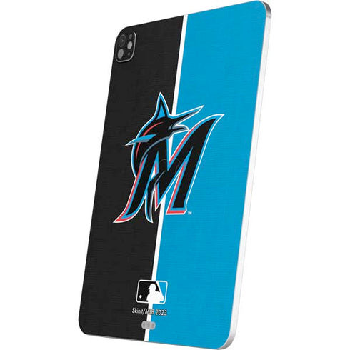MLB Miami Marlins Split iPad Pro 13in M4 (2024) Skin