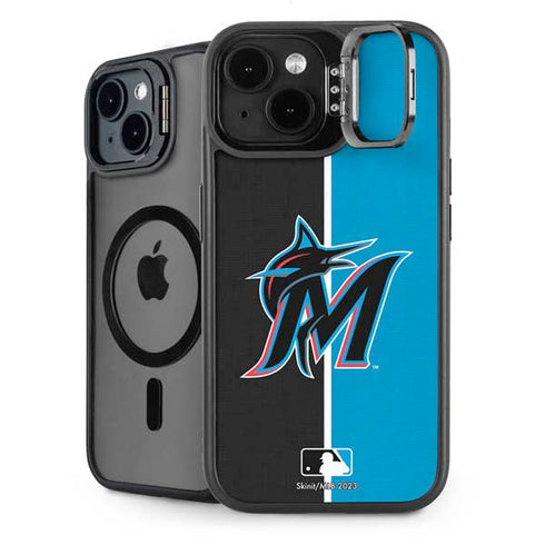 MLB Miami Marlins Split iPhone 13 Kickstand Case