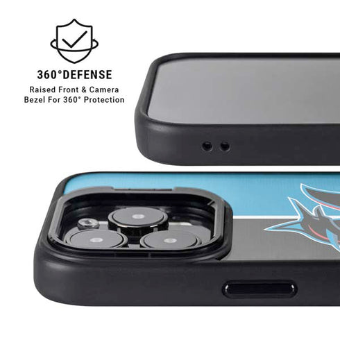 MLB Miami Marlins Split iPhone 13 Pro Kickstand Case