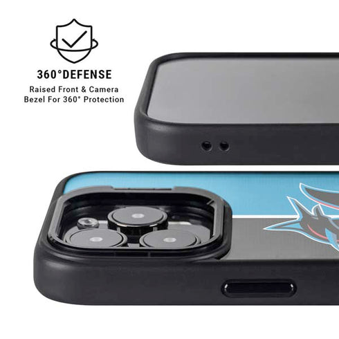 MLB Miami Marlins Split iPhone 13 Pro Max Kickstand Case