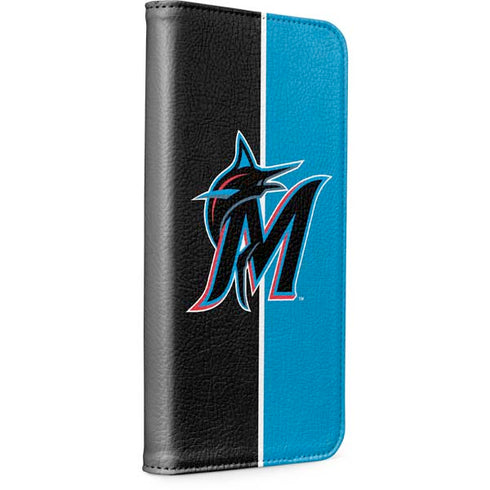 MLB Miami Marlins Split iPhone 15 Folio Case