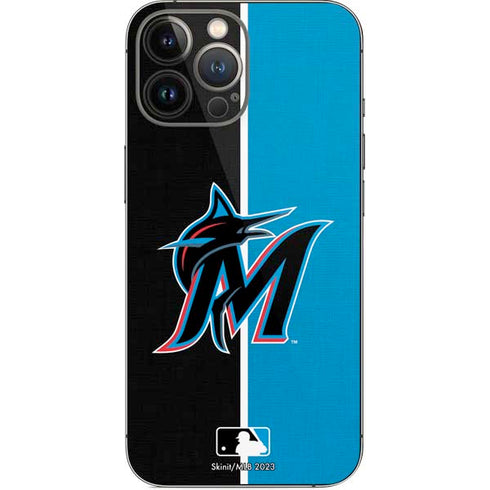 MLB Miami Marlins Split iPhone 15 Pro Max Skin