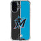 MLB Miami Marlins Split iPhone 16 Clear Case