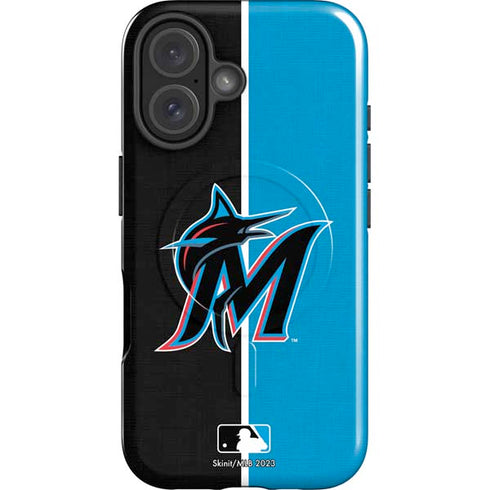 MLB Miami Marlins Split iPhone 16 Plus Magsafe Impact Case