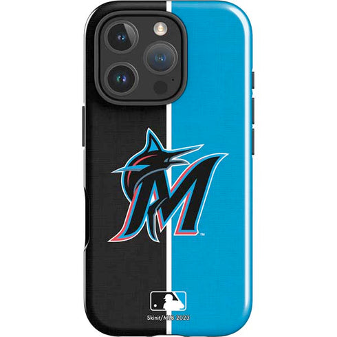 MLB Miami Marlins Split iPhone 16 Pro Impact Case