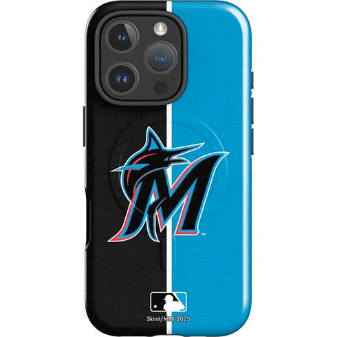 MLB Miami Marlins Split iPhone 16 Pro Magsafe Impact Case