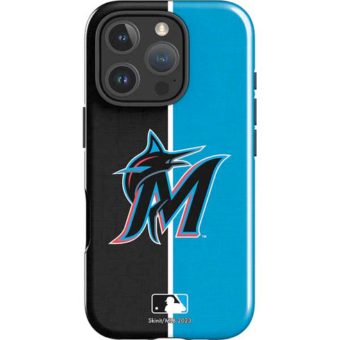 MLB Miami Marlins Split iPhone 16 Pro Max Impact Case
