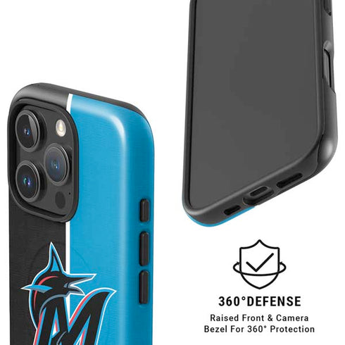 MLB Miami Marlins Split iPhone 16 Pro Max Magsafe Impact Case
